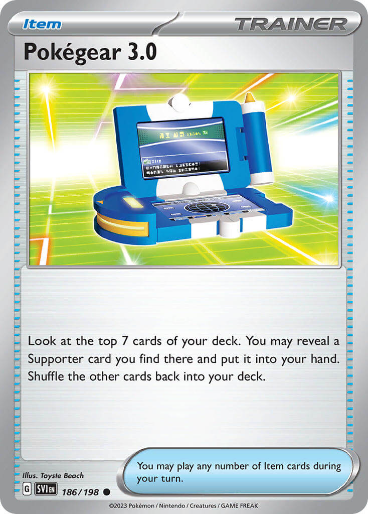 Pokémon Pokégear 3.0 SVI 186